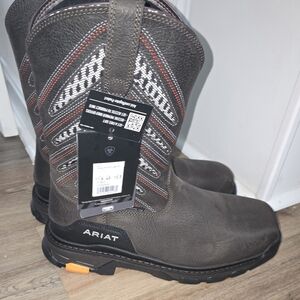 Ariat Men's Intrepid Vent Tech Work Boot Composite Toe Brown Western Style Boots